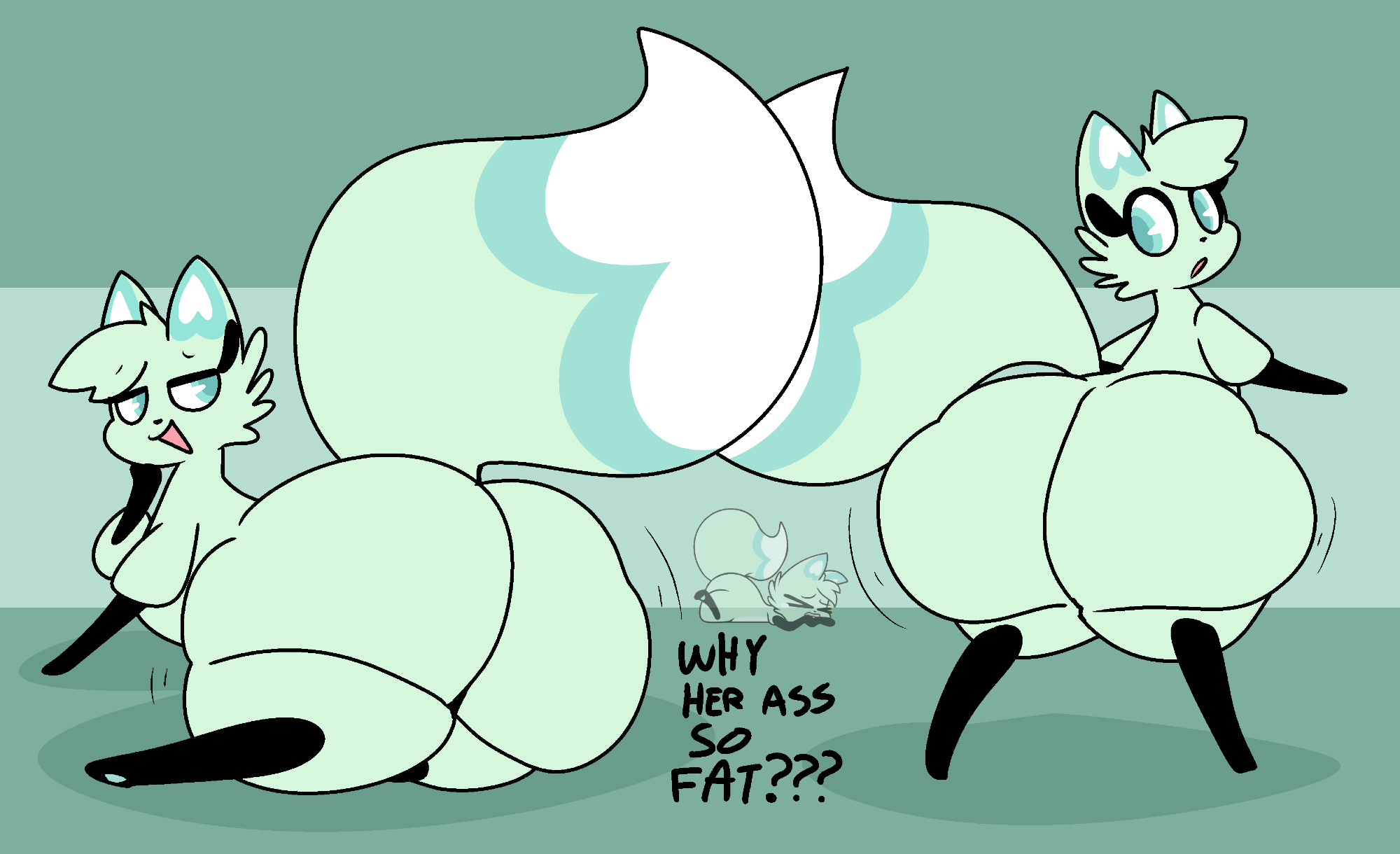 ass, big ass, bubble ass, bubble butt, chikn nuggit, fat ass, female, furry, gravtitty, huge ass, hyper ass, slushi (chikn nuggit), tagme, thick thighs, wide hips