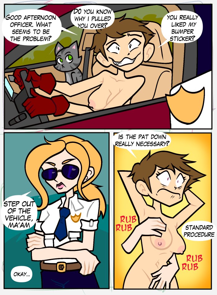 2girls, breasts, car, clothed female nude female, comic, driving nude, embarrassed, embarrassed nude female, english text, female, female humiliation, inspection, kaiserrico, nude, police uniform, rubbing, senftember, senftember (2025), short-haired female, strip search, tagme, text bubble