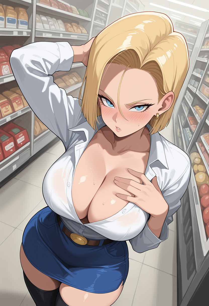 Android 18 (Dragon Ball) Rule 34 Image