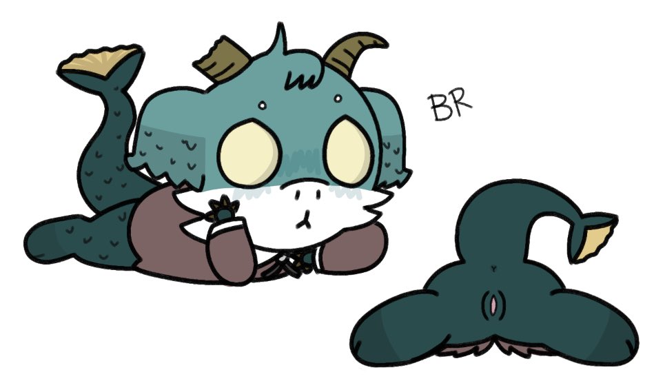 anus brainrotter101 capricorn don't_starve don't_starve_together dont_starve dont_starve_together merm mermgoat presenting tail vagina wurt wurt_the_victorian