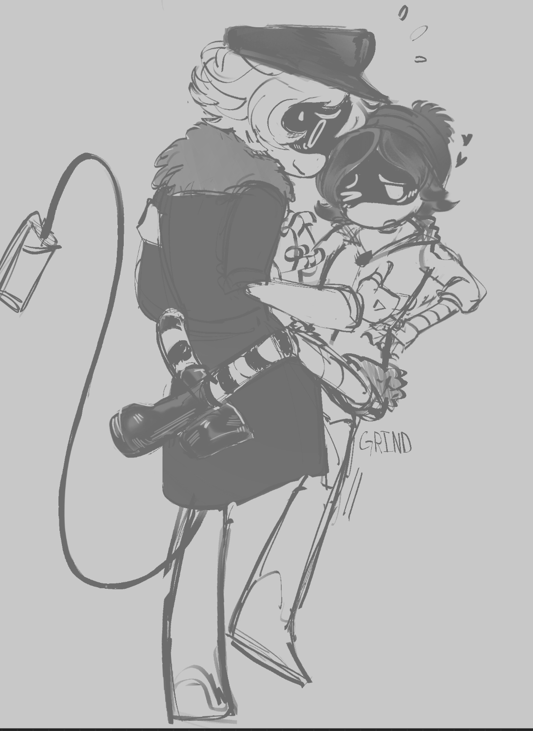 1boy, 1girls, 2d, disassembly drone, female, glitch productions, humanoid, male, male/female, murder drones, n (murder drones), robot, robot boy, robot girl, robot humanoid, screen face, tagme, uzi (murder drones), worker drone