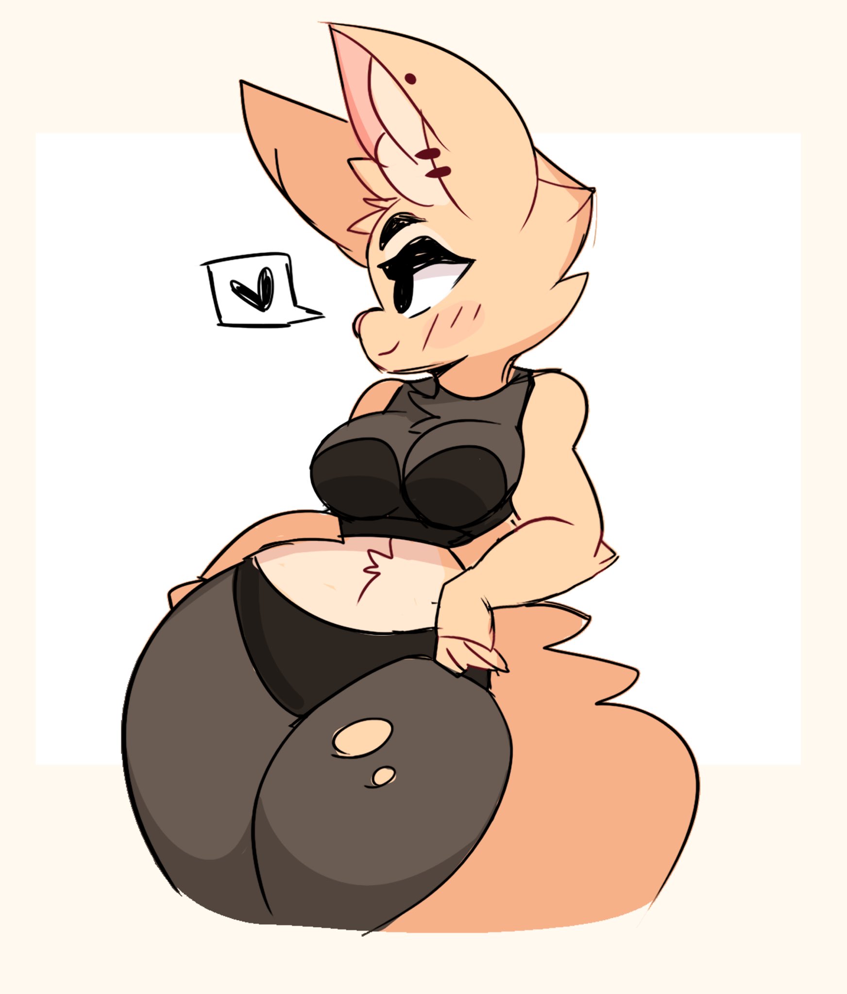 1girls, anthro, blush, breasts, cleavage, clothed, clothing, diane foxington, dreamworks, female, furry, miikotorii, solo, tagme, the bad guys, thick thighs, thighs, torn clothes, universal studios
