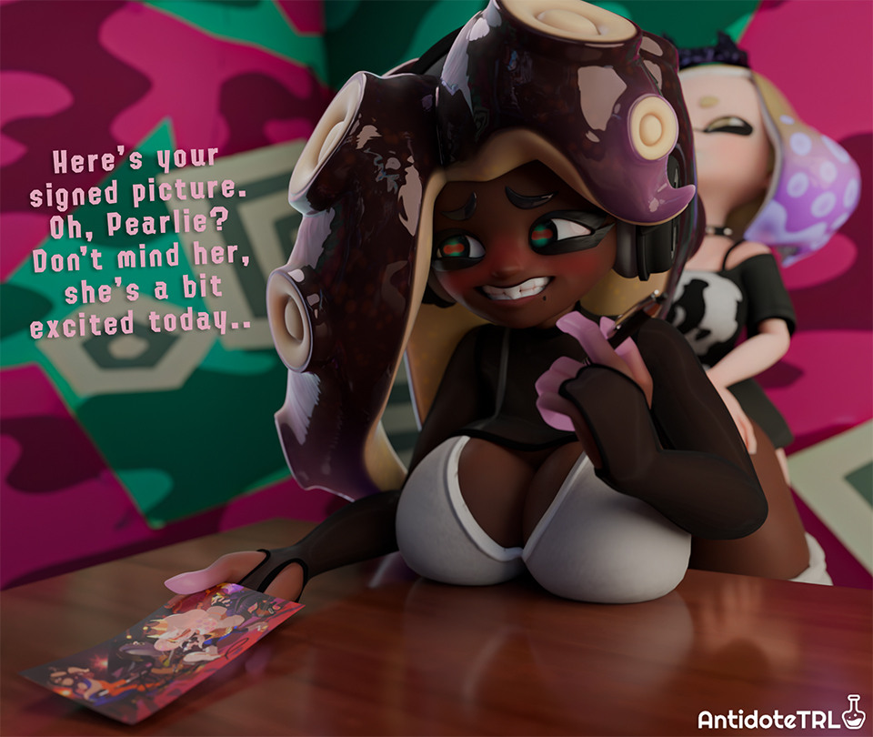 2futas, 3d, anal, antidotetrl, ass, autograph, barefoot, big ass, big breasts, big penis, blender, blender (software), breasts, dark skin, english text, feet, female, futa on futa, futa only, futa with futa, futadom, futanari, horny, inkling, intersex, light skin, long hair, marina (splatoon), marina (wo262), nintendo, octoling, off the hook (splatoon), pearl (splatoon), penis, perching position, sex, short hair, shortstack, smaller futa, soles, splatoon, splatoon (series), splatoon 2, tentacle hair, text, toes, top heavy, uncensored, wo262 (3d model style)