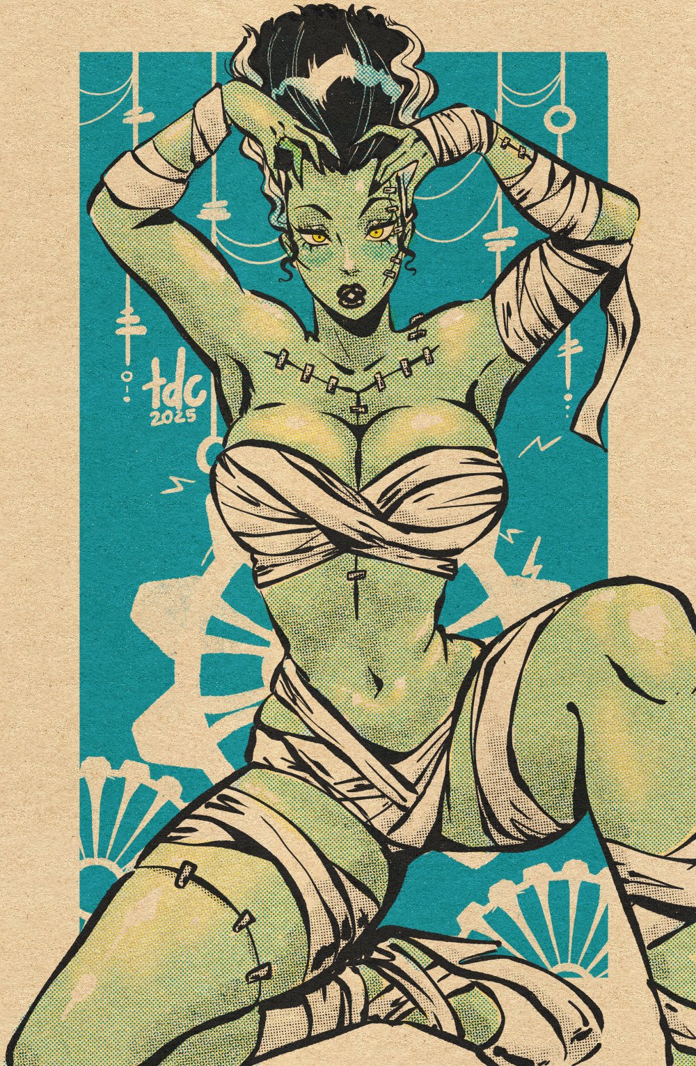 1girls, big ass, big breasts, breasts, bride of frankenstein, curvaceous, curvy, curvy figure, digital media (artwork), female, frankenstein, frankenstein (species), hips, huge ass, huge breasts, large ass, large breasts, legs, light skin, light-skinned female, mature, mature female, monster, monster girl, slim waist, thedarkcartoon, thick, thick hips, thick legs, thick thighs, thighs, voluptuous, waist, wide hips