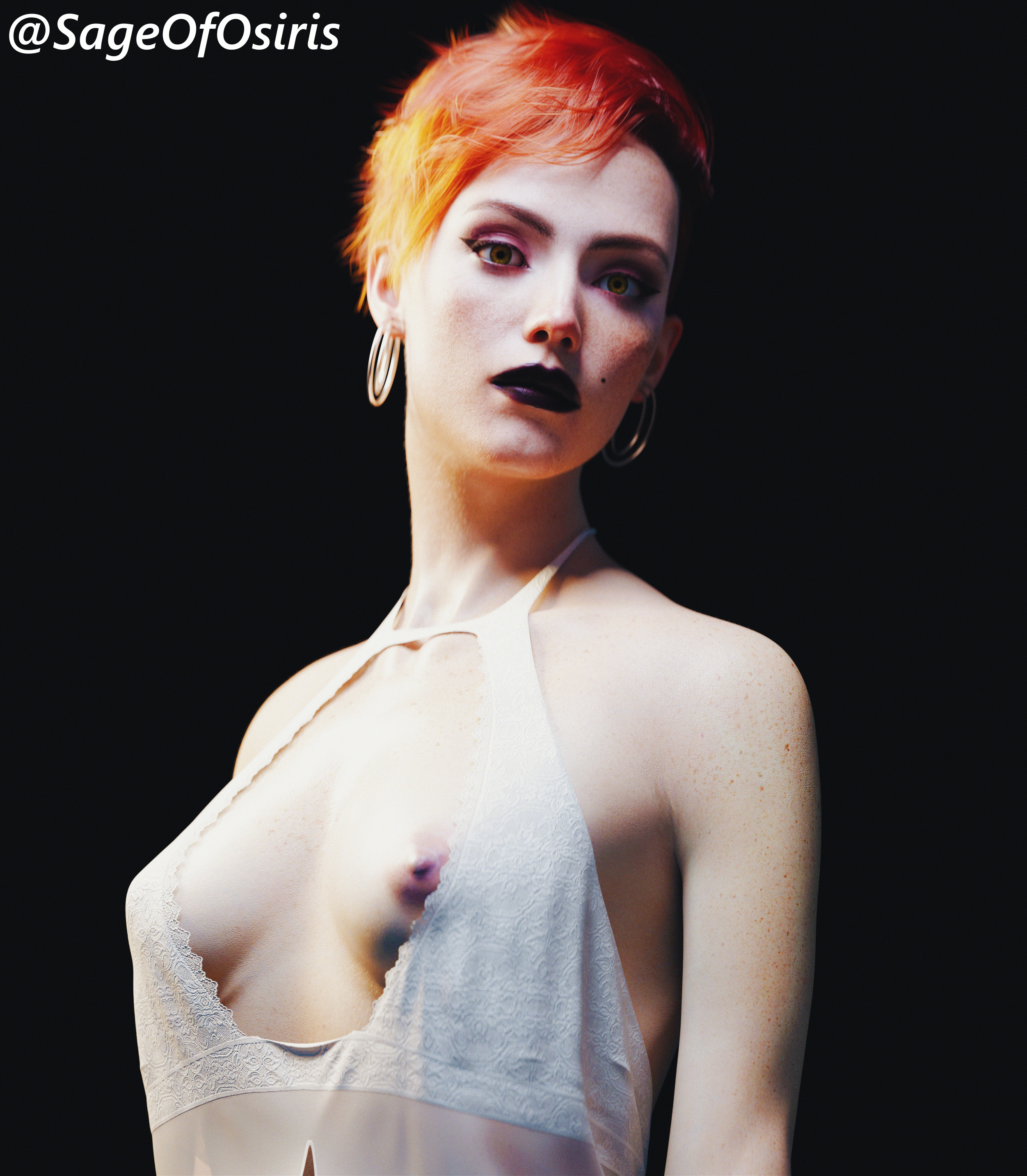 1girls, 3d, aurore cassel, breasts, cyberpunk 2077, female, female focus, female only, light skin, light-skinned female, looking at viewer, nip slip, sageofosiris, short hair, small breasts, solo, solo female, solo focus, tagme