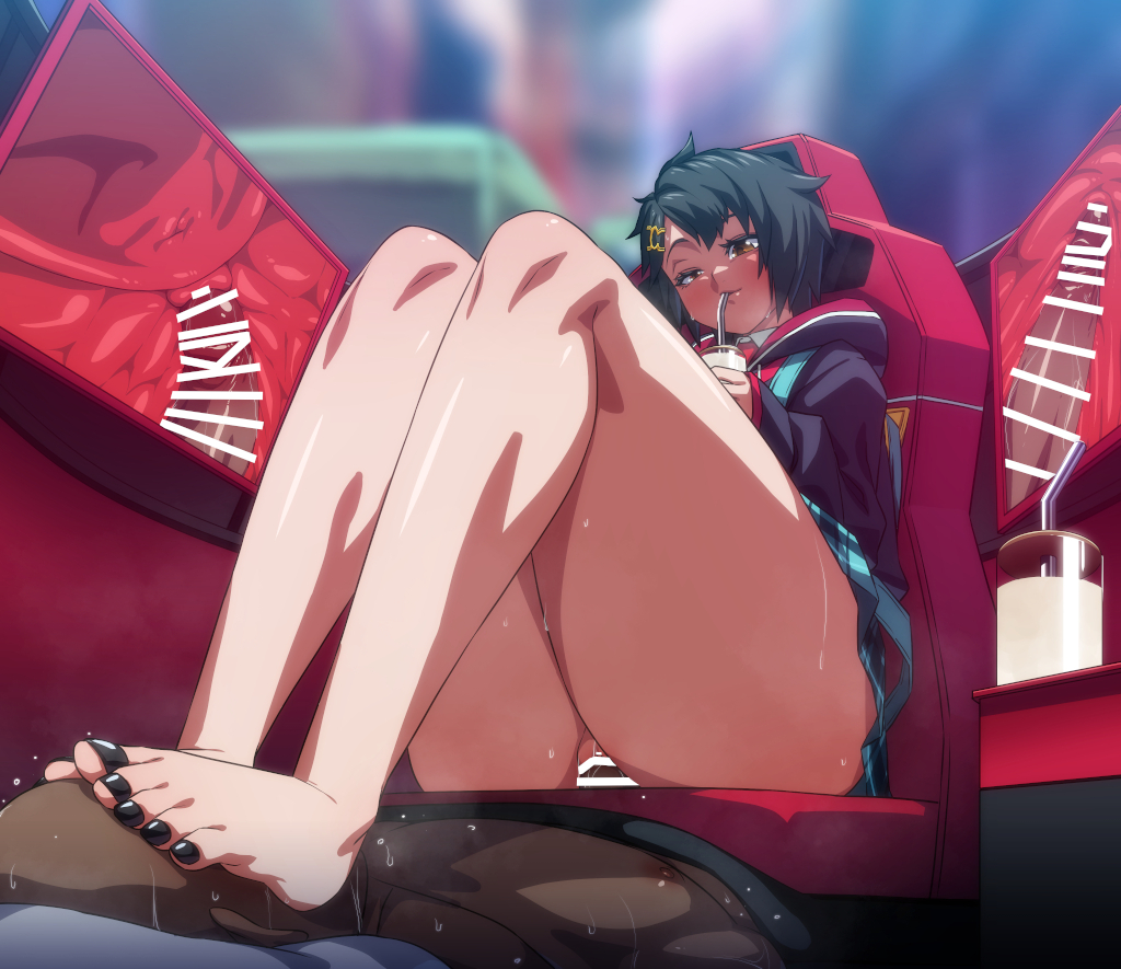 1boy, 1boy1girl, 1female, 1girl, 1girls, 2026, background, backpack, bare legs, big penis, black hair, black nails, blush, blushing, blushing female, breasts, brown eyes, clothed, clothed female nude male, clothed sex, clothing, creampie, cum, cum in pussy, cum inside, cumming, cumming in pussy, dark skin, dark-skinned male, dominant, dominant female, drinking, drinking straw, faceless male, feet, female, female focus, femdom, fertilization, foot, foot fetish, foot smother, foot sniffing, hair ornament, heart, heart symbol, hearts around head, heavy breathing, hooded jacket, interracial, light skin, light-skinned female, male, marvel, marvel comics, marvel tokon: fighting souls, nipples, orgasm, out of frame, penetration, peni parker, peni parker (marvel tokon), penis, petite, pose, posing, pussy, riding penis, rom (20), school uniform, semen, sex, short hair, sitting, skirt, small breasts, smirk, smothering, smug, smug expression, smug face, smug grin, spider-man (series), submissive, submissive male, sweat, sweatdrop, sweating, sweaty body, thighs, toenail polish, toenails, uncensored, vagina, vaginal, vaginal penetration, vaginal sex, veins, veiny penis, video game, video game character, x-ray