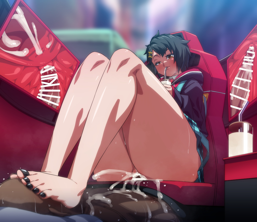 1boy, 1boy1girl, 1female, 1girl, 1girls, 2026, background, backpack, bare legs, big penis, black hair, black nails, blush, blushing, blushing female, breasts, brown eyes, clothed, clothed female nude male, clothed sex, clothing, creampie, cum, cum in pussy, cum inside, cumming, cumming in pussy, dark skin, dark-skinned male, dominant, dominant female, drinking, drinking straw, faceless male, female, female focus, femdom, fertilization, foot, foot fetish, foot smother, foot sniffing, hair ornament, heart, heart symbol, hearts around head, heavy breathing, hooded jacket, interracial, light skin, light-skinned female, male, marvel, marvel comics, marvel tokon: fighting souls, nipples, orgasm, out of frame, penetration, peni parker, peni parker (marvel tokon), penis, petite, pose, posing, pussy, riding penis, rom (20), school uniform, semen, sex, short hair, sitting, skirt, small breasts, smirk, smothering, smug, smug expression, smug face, smug grin, spider-man (series), submissive, submissive male, sweat, sweatdrop, sweating, sweaty body, thighs, toenail polish, toenails, uncensored, vagina, vaginal, vaginal penetration, vaginal sex, veins, veiny penis, video game, video game character, x-ray
