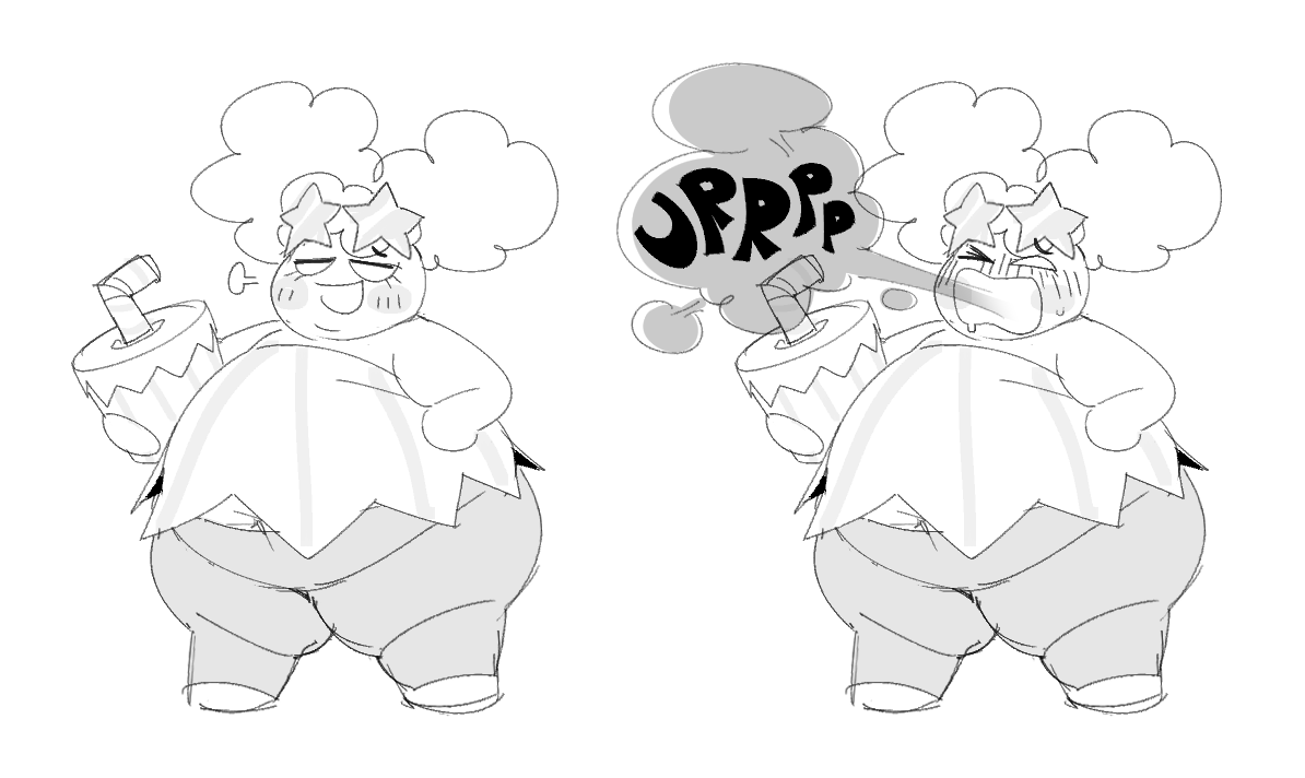 1girls bbw burp burping chubby_female cookie_run cookie_run_ovenbreak female mintrimo popcorn_cookie