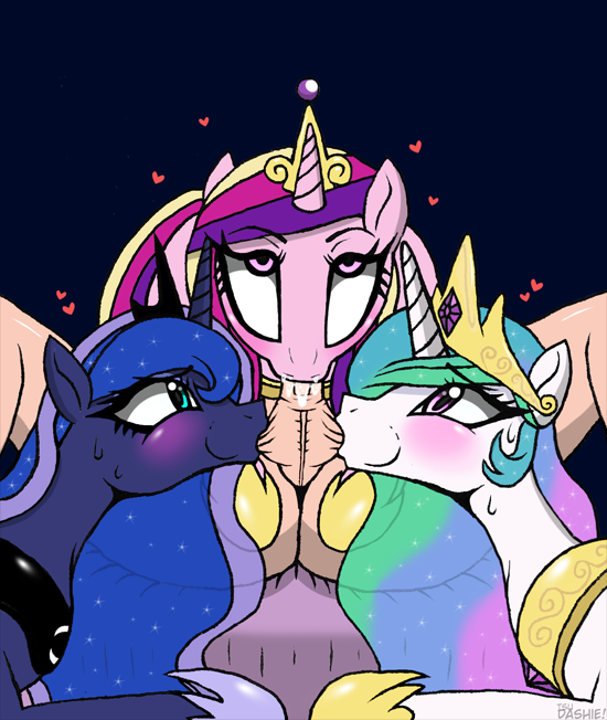 1boy 3girls alicorn ball_sucking balls blowjob blush cock_worship completely_nude crown cum cum_in_mouth cumming cumming_in_mouth deepthroat equine fellatio fellatio_from_feral female_on_human foursome friendship_is_magic group group_sex hasbro horn human human_male human_male_on_mare human_on_feral human_on_pony_action interspecies male_human/female_feral mare multiple_blowjob my_little_pony naked nude nude_male nudity oral oral_sex pink_body pink_skin pony princess princess_cadance_(mlp) princess_celestia_(mlp) princess_luna_(mlp) royal_sisters_(mlp) royalty sitting triple_fellatio tsudashie unicorn_horn unseen_male unseen_male_face white_body white_skin