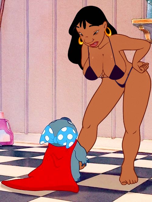 big_breasts bikini disney lilo_and_stitch tagme