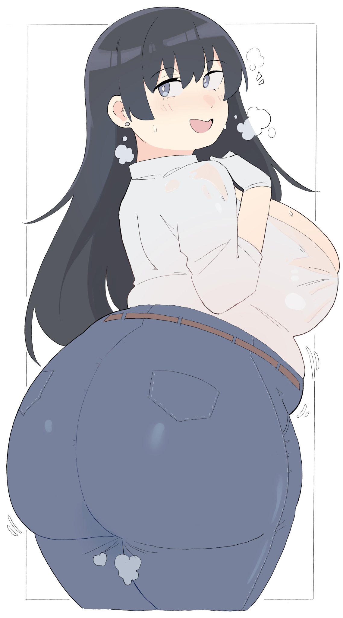 arato nagi, ass, bbw, belly, big ass, big breasts, breasts, chubby, fat, napolitane, ruri no houseki, tagme