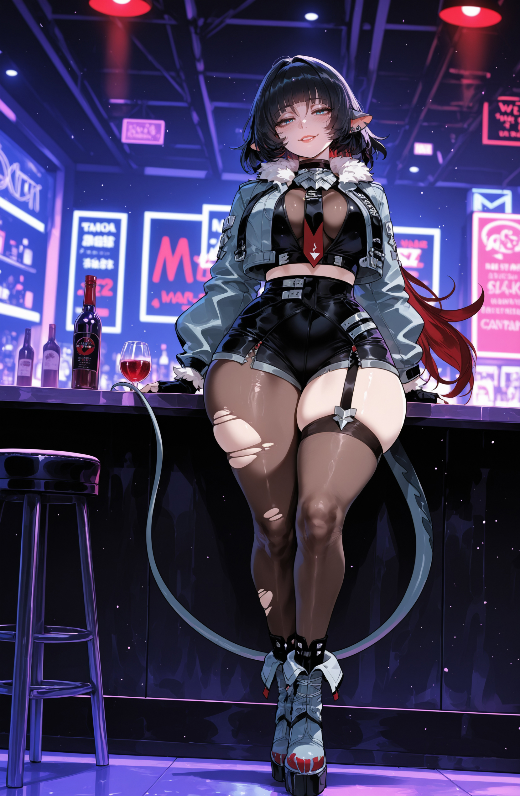 1boy, ai generated, black hair, curvaceous, curvaceous female, curvaceous figure, curvy, curvy body, curvy female, curvy figure, curvy hips, female, jane doe (zenless zone zero), male, mature female, miyuai, tagme, thick, thick ass, thick legs, thick thighs, uncensored, voluptuous, voluptuous body, voluptuous female, zenless zone zero