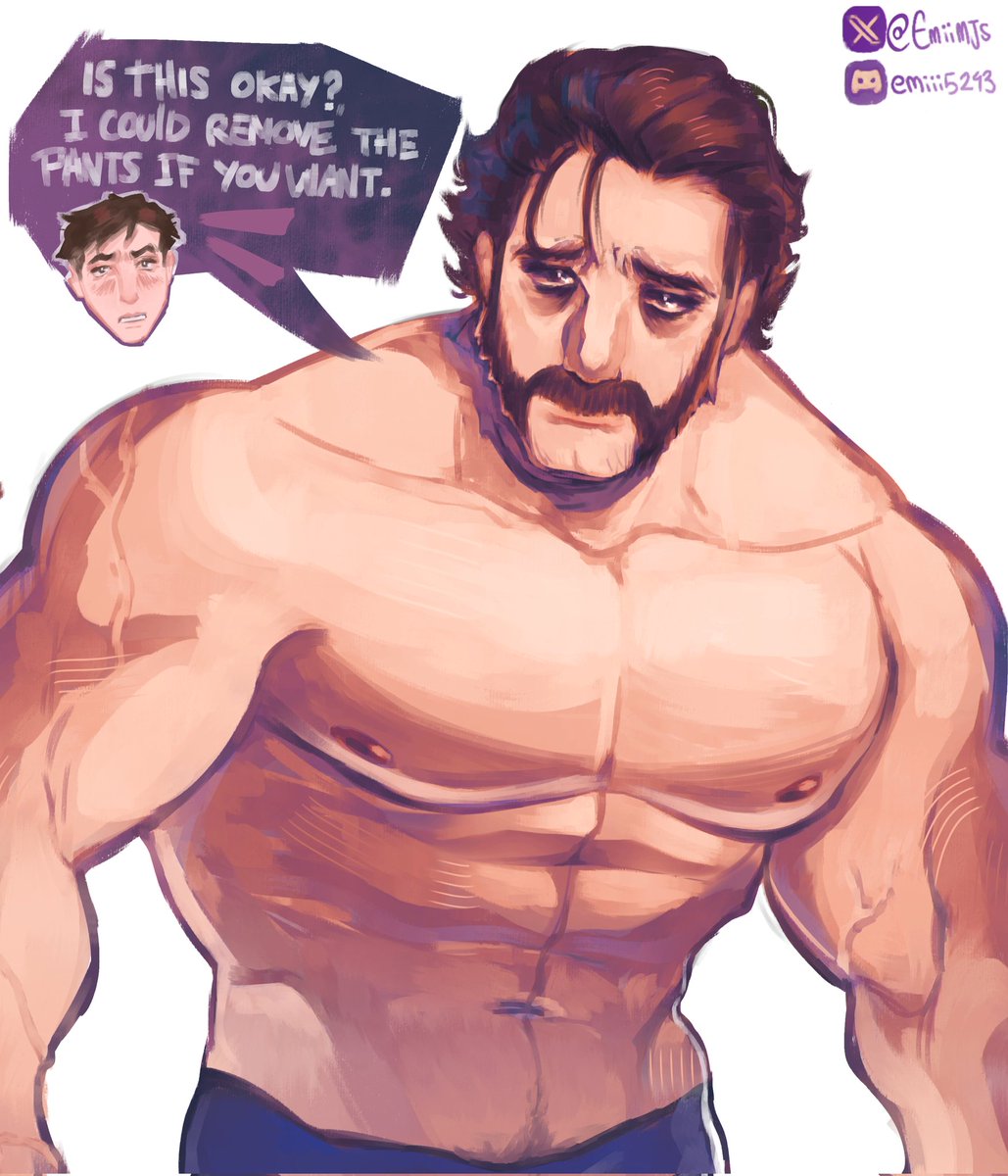 bara, beard, big pecs, daddy, dilf, dispatch (game), emiimjs, gay, male, male only, muscular, muscular male, phenomaman, robert robertson