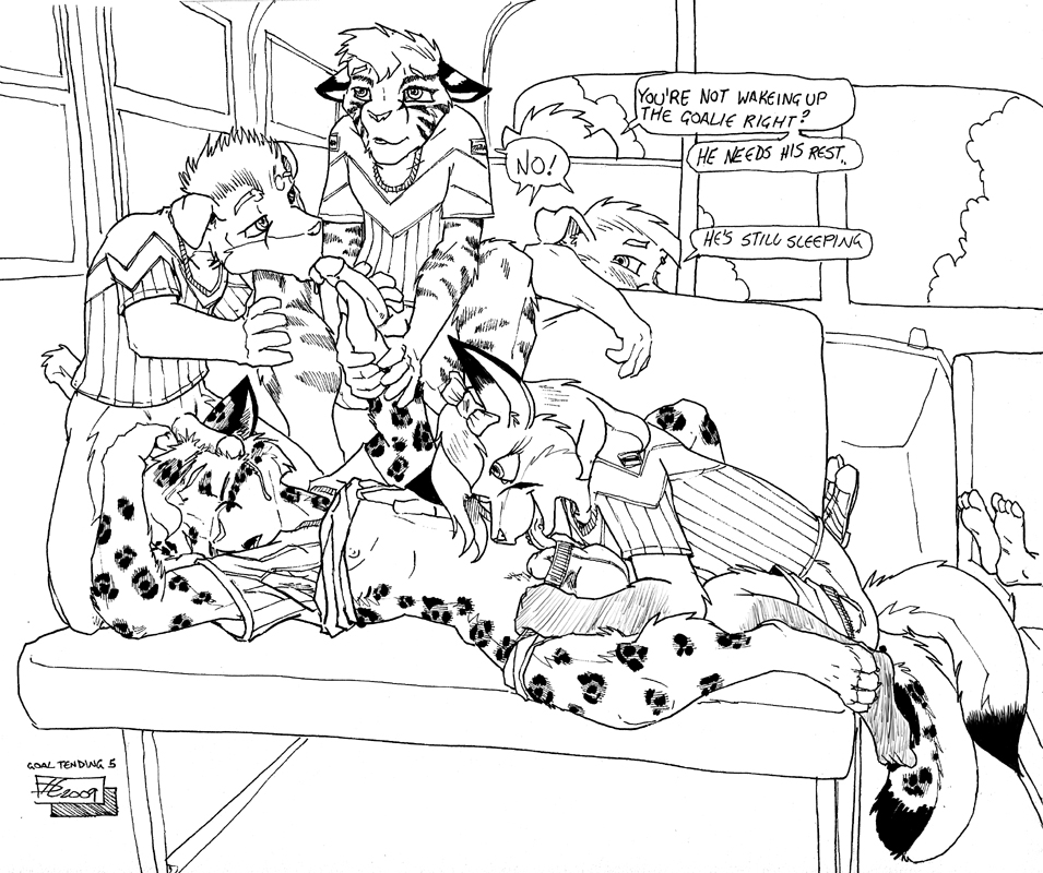 bus bussaca canine clothed clothed_sex clothing cum cum_on_face cum_on_penis feet feline group hindpaw leopard licking male mammal oral paws penis penis_on_face semi_nc sex sleeping text tiger tongue tongue_out underwear yaoi