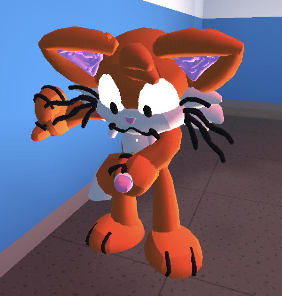 3d 3d_(artwork) 3d_model anthro anthro_male anthro_only cat_humanoid cgi color colored jerking_off male male_masturbation male_only masturbating masturbation orange_cat rec_room recroom scratch_(application) scratch_cat solo solo_anthro solo_male submissive_and_breedable zoophilia