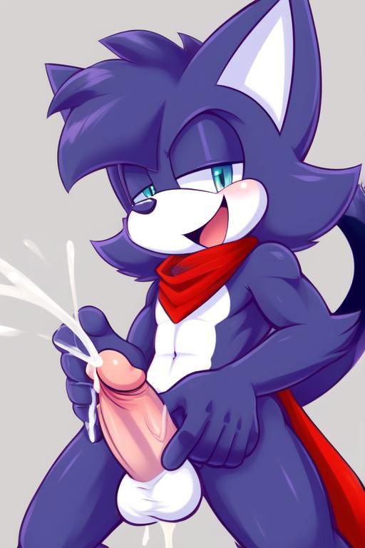 ai_generated anthro anthro_only cock cumming cumshot ejaculation erect_penis erection furry gay gay_male gay_sex mobian_(species) naughty_face original_character projectai23 sega smile sonic_(series) sonic_fan_characters sonic_oc sonic_team sonic_the_hedgehog_(series) stable_diffusion standing