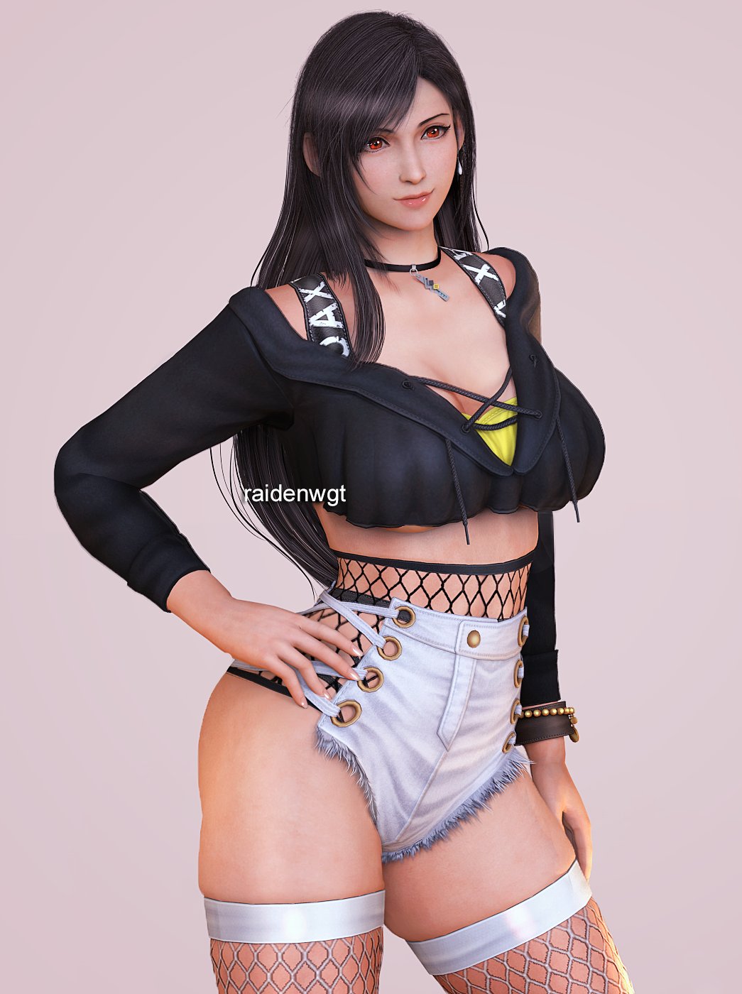 3d, ass, big ass, big breasts, breasts, female, female only, final fantasy, final fantasy vii, final fantasy vii remake, raidenwgt, square enix, thick thighs, tifa lockhart