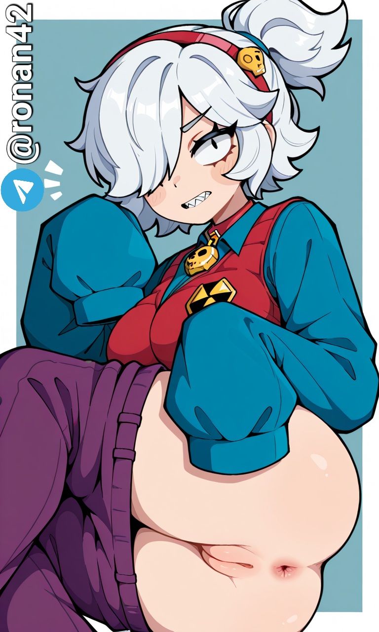 ai generated, anus, brawl stars, colette (brawl stars), female, pussy, ronan42