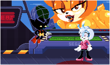 animated, big belly, bokkun, cum, cum inside, cumflation, gaby gazelle, impregnation, inflation, jewel the beetle, nick8000, pixel art, project x love potion disaster, sonic (series), sonic the hedgehog (comics), sonic the hedgehog (series), straight