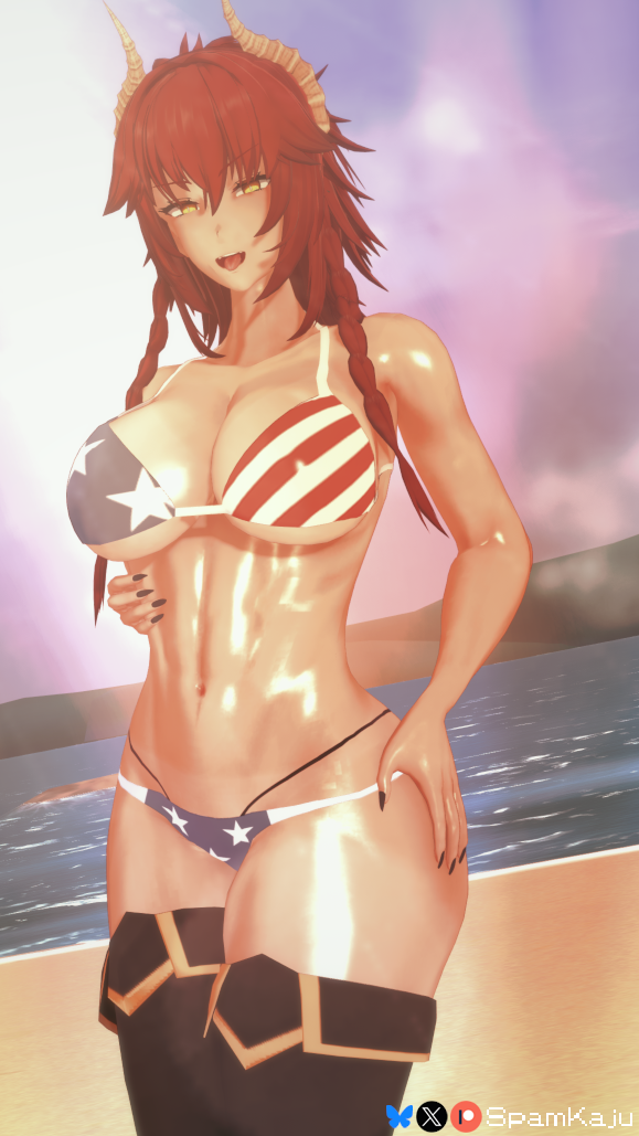 1girls american_flag american_flag_bikini american_flag_print ass ass_grab bare_shoulders barely_clothed beach big_ass big_breasts bikini bikini_bottom bikini_top boots braid breast_focus breasts cleavage curvy dragon_girl dragon_horns fangs female female_abs female_focus fit_female flag_print grabbing_own_breast hip_focus hips_grab horns horny hot huge_breasts large_ass large_breasts larger_female legwear looking_at_viewer massive_breasts medium_hair muscle_mommy muscular muscular_female ocean oiled oily outdoors print_bikini red_hair seducing seductive seductive_eyes seductive_look seductive_mouth seductive_smile sexy sexy_body shiny shiny_skin spamkaju spiked_hair streamer sweat sweaty swimsuit taller_girl tan tanline thick thick_thighs thigh_boots thighhighs thighs tongue tongue_out twin_braids twintails underboob virtual_youtuber vshojo vtuber waist wide_hips yellow_eyes zentreya zentreya_(dragon)