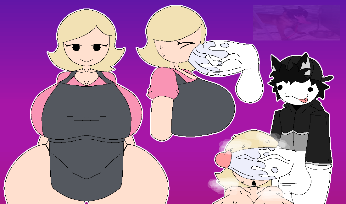 1boy, 1girls, 2d, apron, autistic, balls, big ass, big breasts, big penis, blowjob, bottomless, breasts, canon x oc, cat ears, cleavage, deepthroat, dermaptera, dick on face, drooling, faggot, female, hairdresser (pillar chase 2), hiru (dermaptera), huge cock, light-skinned female, male, musk, musk clouds, musky cock, no pants, penis, penis over eyes, pillar chase 2, pink shirt, roblox, roblox game, robloxian, self upload, silly face, size difference, steam, sweat, sweatdrop, tagme, yellow hair