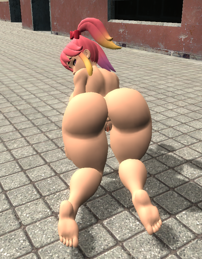 1girls 3d 3d_(artwork) all_fours anus ass barefoot big_ass completely_nude completely_nude_female female female_only full_body garry's_mod gmod looking_at_viewer looking_back naked naked_female nude nude_female ny311 pussy rear_view saiko_bichitaru_(smg4) smg4 solo solo_female