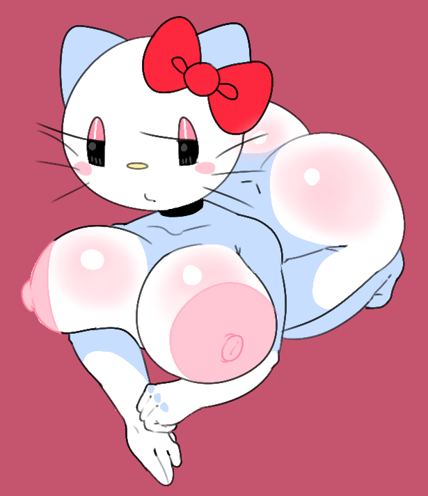 anthro ass bow breasts female_only hello_kitty hello_kitty_(series) kitty_white nude sanrio savagensfw solo solo_female