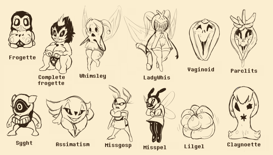 astigmatism breasts female final_froggit froggit loox migosp migospel moldessa moldsmal monster nipples parsnik pussy thewill under(her)tail undertale undertale_fanfiction vegetoid video_games whimsalot whimsun