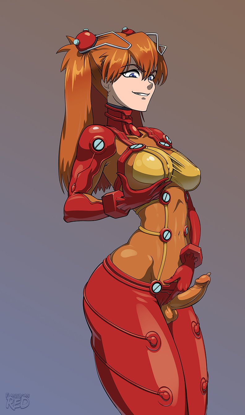 1futa 2024 asuka_langley_sohryu balls big_breasts bodysuit breasts bulge clothed clothing dickgirl erect_penis erection flannaganthered fully_clothed futa_only futanari grey_background human latex latex_armwear latex_ass latex_bodysuit latex_breasts latex_clothing latex_futa latex_gloves latex_legwear latex_nipples latex_skin latex_skinsuit latex_stockings latex_suit latex_thighhighs light-skinned_futanari light_skin looking_down medium_breasts medium_penis neon_genesis_evangelion orange_hair pale_skin penis plugsuit skinny solo solo_futa standing testicles wide_hips