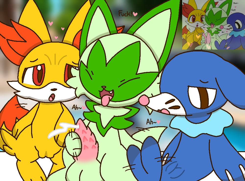 1boy 2024 2girls background balls bench blue_skin blurry_background closed_eyes cum domestic_cat female fennekin fur generation_6_pokemon generation_7_pokemon generation_9_pokemon green_fur heart hearts_around_head komatosse light_green_fur male masturbating masturbation outdoors outside penis pezi pokémon_(species) pokemon pokemon_(species) pokemon_sm pokemon_sv pokemon_xy pokephilia popplio public pussy red_eyes red_fur remake remastered sea_lion self_upload sitting sprigatito tail_wagging text white_fur white_sclera yellow_fur