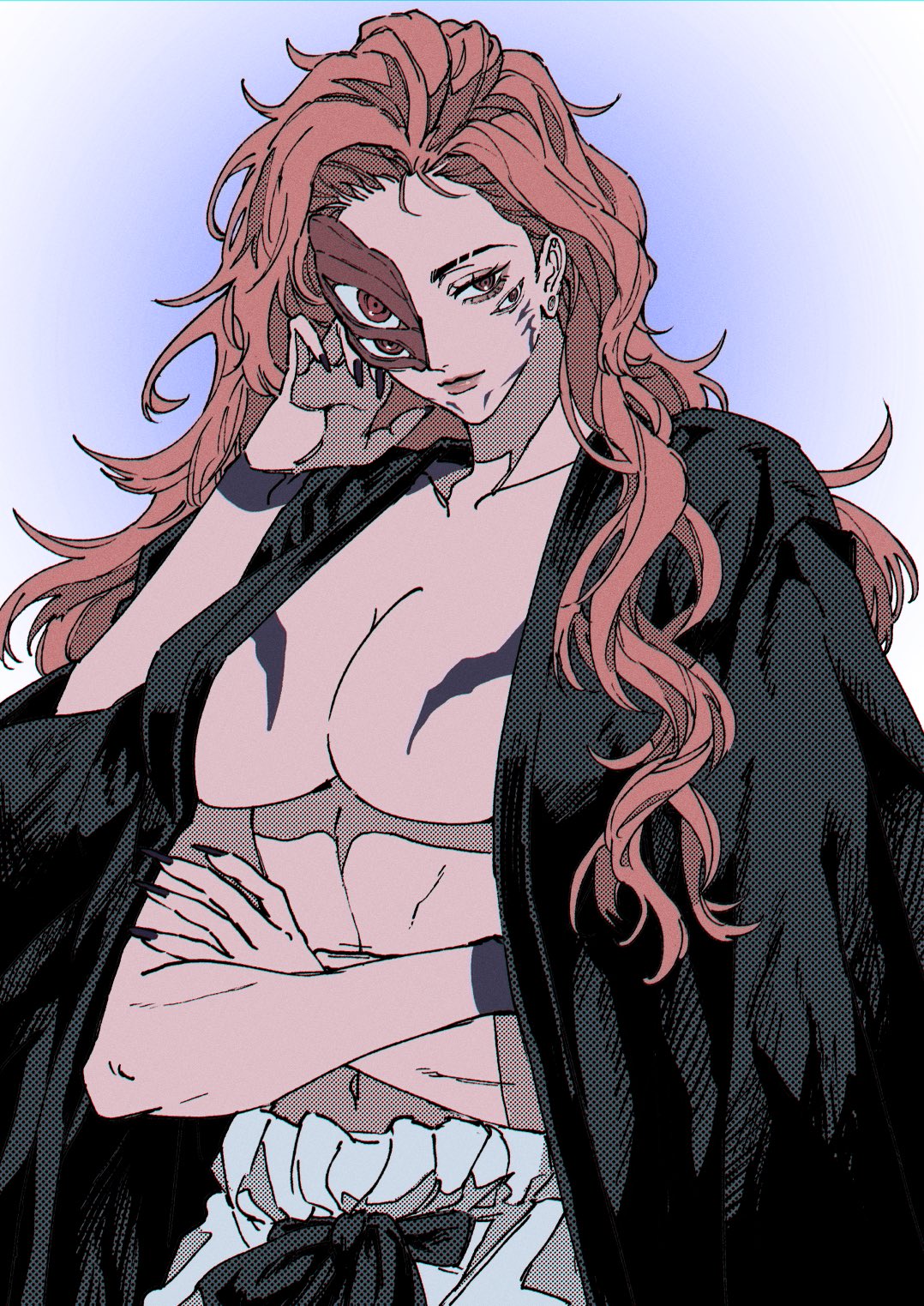 @mesuki peropero, 4 arms, 4 eyes, breasts, female, jujutsu kaisen, rule 63, ryoumen sukuna (jujutsu kaisen), tagme