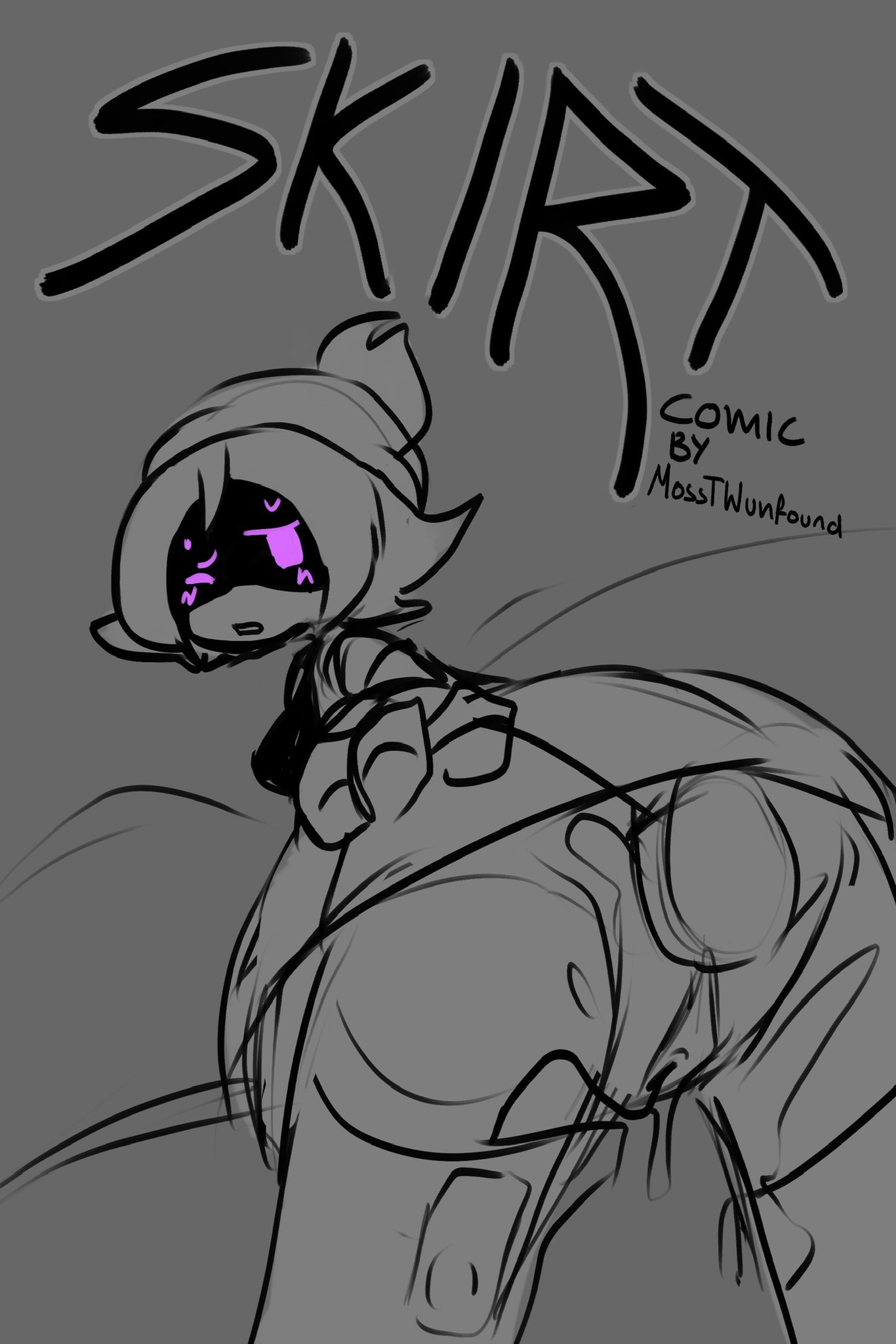 1girls, 2d, anal, anal penetration, comic, cover page, female, female penetrated, hair, humanoid, humanoid penetrated, male, male/female, mosstwunfound, murder drones, penetration, purple eyes, robot, robot girl, robot humanoid, screen face, unseen male, uzi (murder drones)