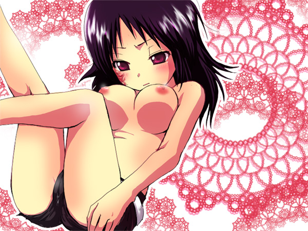 blush breasts cameltoe katekyo_hitman_reborn katekyo_hitman_reborn! lal_mirch nipples no_bra scar topless