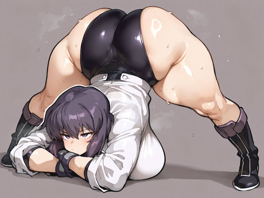 ai generated, big ass, big breasts, female, kusanagi motoko, large ass, large breasts, oatmealdood, tagme, thick thighs, wide hips