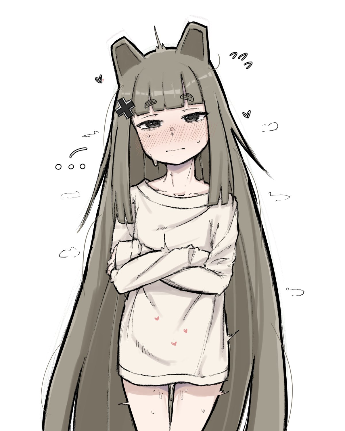 after sex, blush, clothed, female, maus girl (mliko444), mouse girl, oc, text, yuyui amecchi, zlix0n, zlixon