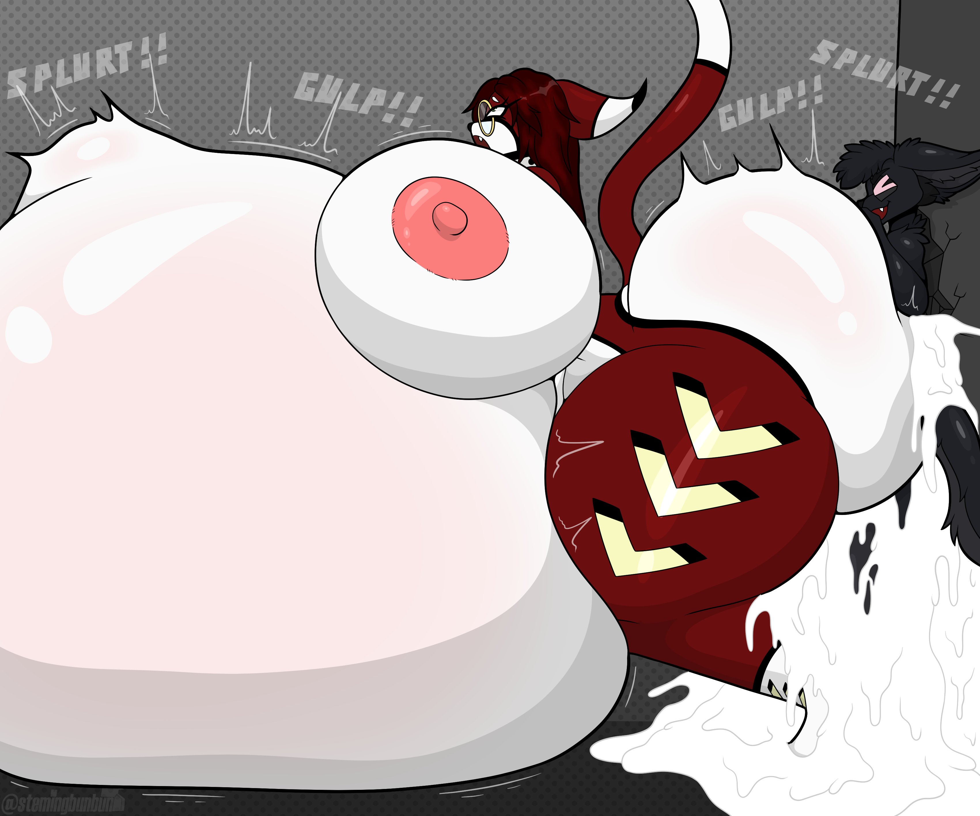 1boy, 1girls, ahe gao, ahegao face, ass, ass bigger than body, ass bigger than head, ass bigger than torso, ass focus, ass grab, ass up, balls, belly, belly bulge, belly expansion, belly inflation, bigger female, bigger sub, breasts, breasts bigger than head, breasts bigger than torso, breasts out, bulge, bulging belly, cock, cock worship, crush, crushing, cum, cum ballooning, cum everywhere, cum explosion, cum in pussy, cum inflated belly, cum inside, cumflated, cumflated belly, cumflation, cumshot, dinwar, doggy, doggy style, excessive cum, female, furry, furry only, gigantic ass, gigantic balls, gigantic belly, gigantic breasts, gigantic butt, gigantic cock, gigantic nipples, gigantic penis, gigantic testicles, gigantic thighs, huge ass, huge balls, huge belly, huge breasts, huge butt, huge cock, huge nipples, huge testicles, huge thighs, hyper, hyper ass, hyper balls, hyper breasts, hyper butt, hyper cum, hyper cumflation, hyper genitalia, hyper penis, hyper testicles, inflation, larger female, larger penetrated, looking at partner, looking back, looking pleasured, male, massive ass, massive balls, massive belly, massive boobs, massive breasts, massive butt, massive cock, massive penis, massive thighs, massive tits, no humans, onomatopoeia, penis, penis awe, penis in pussy, pinned, pinned to wall, plap, pussy, side view, size difference, size play, small but hung, small dom big sub, smaller male, smothering, smothering ass, stemingbunbun, testicles