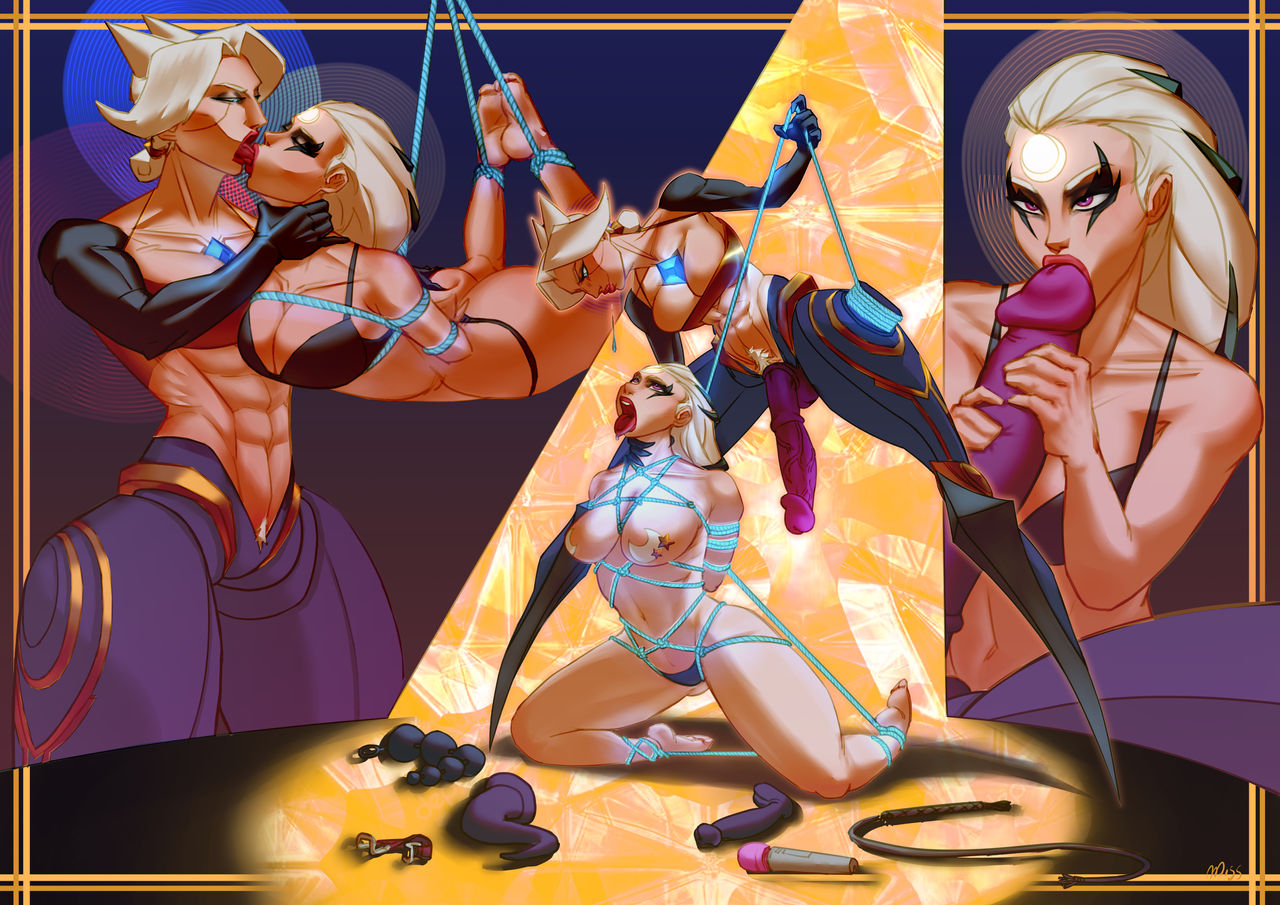 1girls, artist request, ass, bondage, camille ferros, child bearing hips, curvaceous, curvaceous ass, curvaceous body, curvaceous female, curvaceous figure, curvaceous hips, curvaceous thighs, curvy, curvy body, curvy female, curvy figure, curvy hips, curvy thighs, diana (league of legends), female, female focus, futanari, horsecock, league, league of legends, long hair, riot games, thick, thick hips, thick legs, waifu, white hair