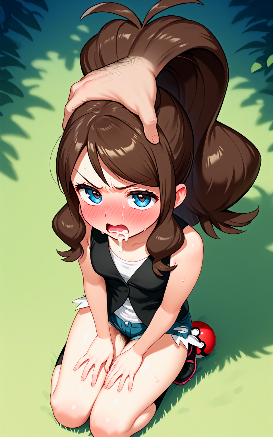 adult_and_teenager after_blowjob age_difference ai_generated defeated_heroine hilda_(pokemon) imminent_rape minishorts older_man_and_teenage_girl pokemon pokemon_bw pokemon_trainer rape teenage_girl teenager thick_thighs ugly_bastard