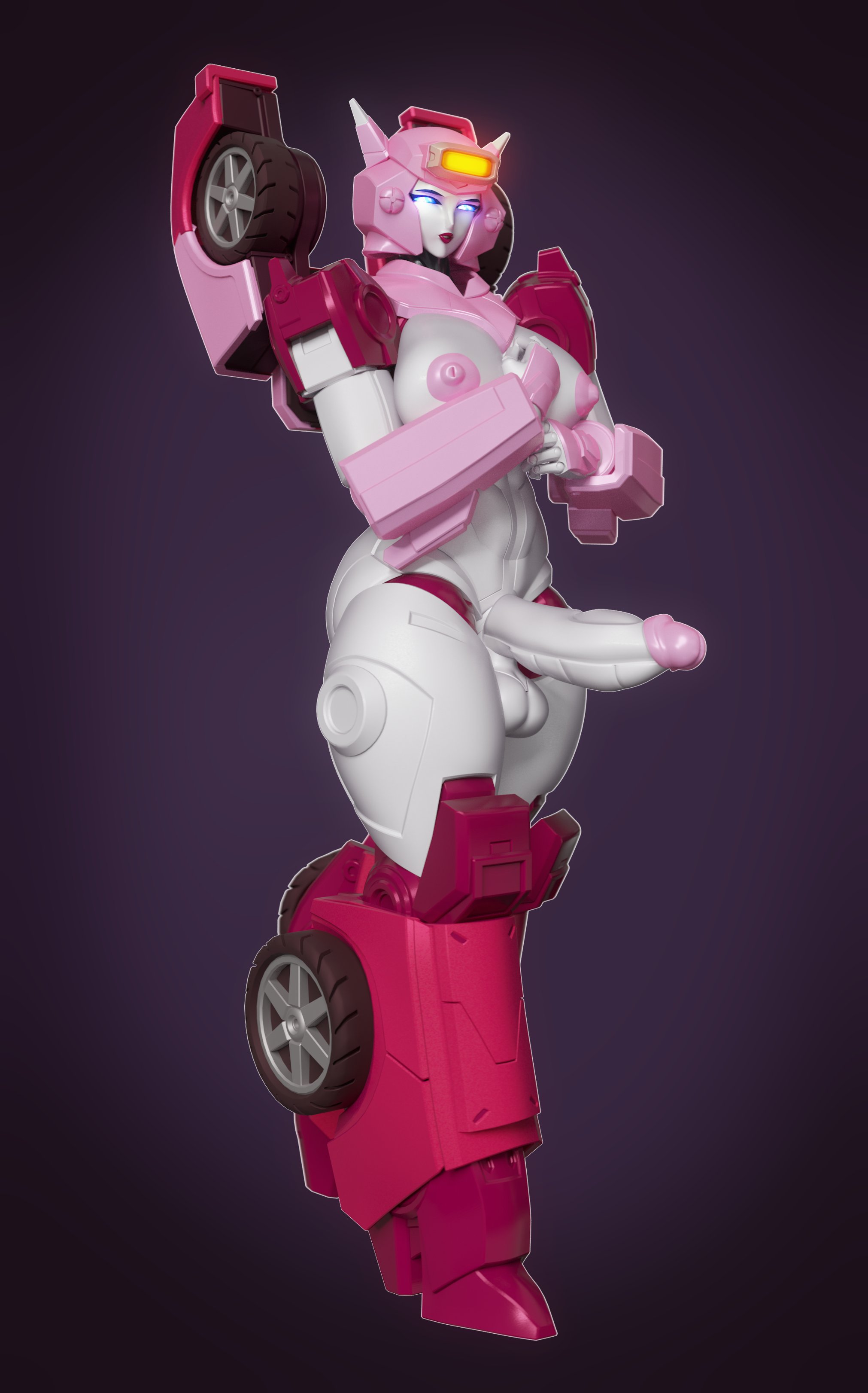 1futa, 3d, big breasts, elita one, elita-one, futanari, intersex, robot, robot futa, robot humanoid, solo futa, transformers, transformers g1, transformers legacy, trawert