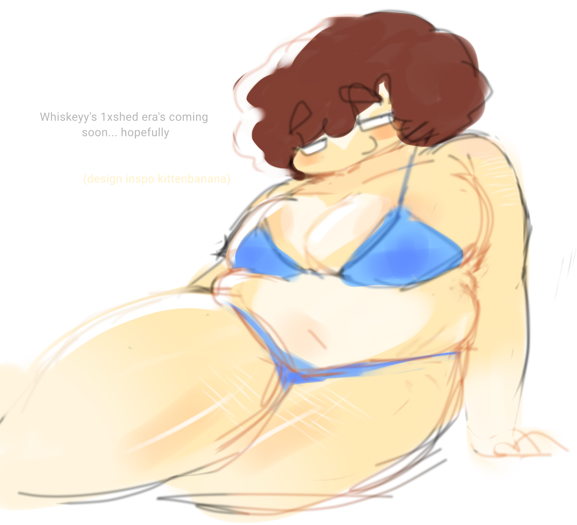 1boy, 2025, bedroom eyes, big breasts, bikini, bikini bottom, bikini top, breasts, brown hair, busty male, chubby male, cunty, facial crest, forsaken (roblox), roblox, roblox avatar, roblox game, robloxian, self harm scars, self upload, shedletsky, tagme, whiskeyy, yellow skin