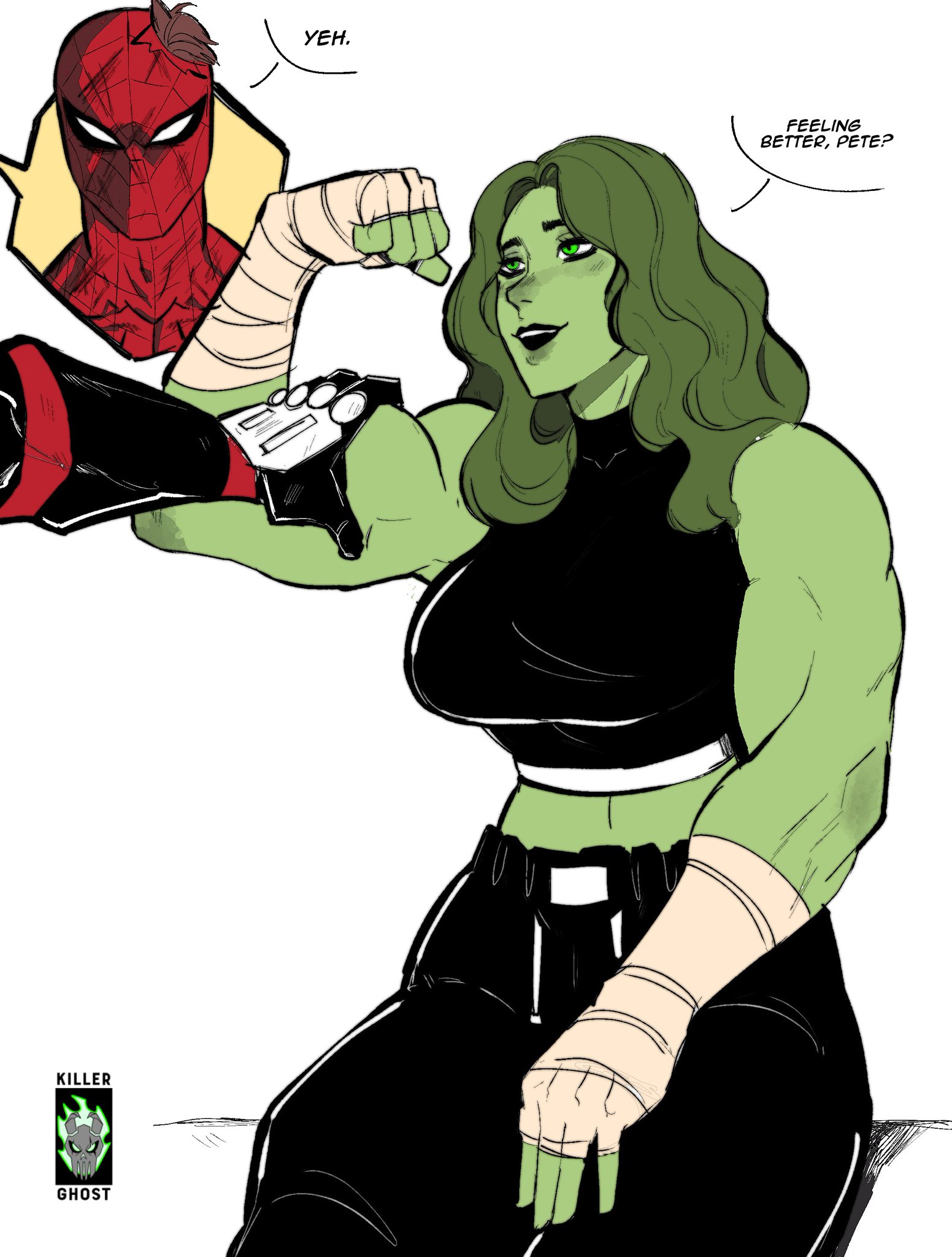 1boy, 1boy1girl, 1girls, avengers, big ass, big breasts, big thighs, bigger female, breasts, curvaceous, curvy, curvy figure, digital media (artwork), female, giantess, green body, green skin, green-skinned female, height difference, hips, hourglass figure, huge ass, huge breasts, huge thighs, hulk (series), jennifer walters, killerghost, large ass, large breasts, large female, large thighs, larger female, legs, light skin, light-skinned male, lordkillerghost, macro, macro female, male, male/female, marvel, marvel comics, mature, mature female, mini giantess, muscular, muscular female, peter parker, she-hulk, shorter male, size difference, slim waist, smaller male, spider-man, spider-man (series), straight, tall, tall female, taller female, thick, thick hips, thick legs, thick thighs, thighs, voluptuous, waist, wide hips, wide thighs