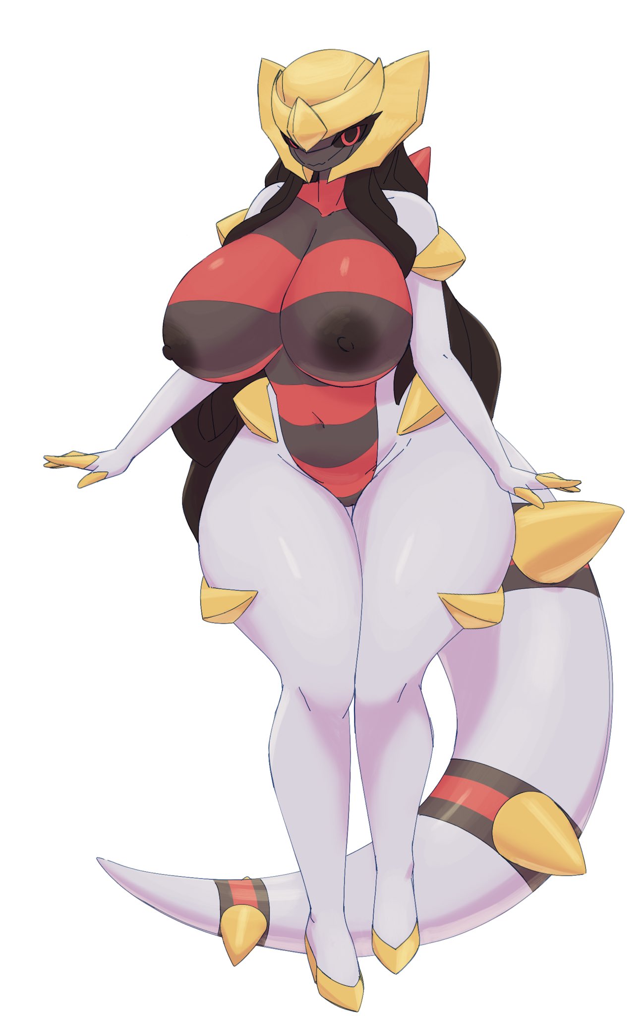 big_breasts breasts cleavage dullyarts female giratina huge_breasts nipples pokemon pokemon_(species) tagme thick_thighs wide_hips