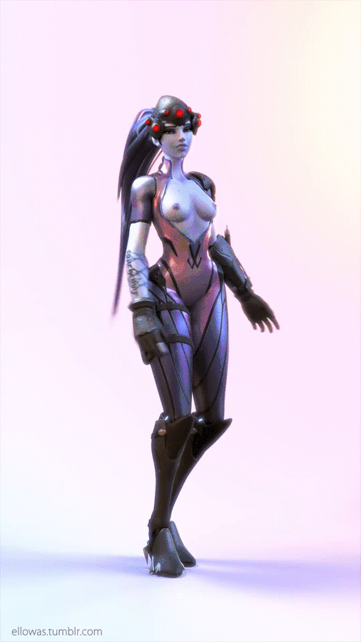 1girls, 3d, 9:16, animated, areola, blizzard entertainment, bodysuit, bouncing breasts, breasts, dancing, ellowas, exposed breasts, female, female only, gif, long hair, looking at viewer, nipples, no bra, overwatch, solo, source filmmaker, tumblr username, url, vertical video, video games, widowmaker