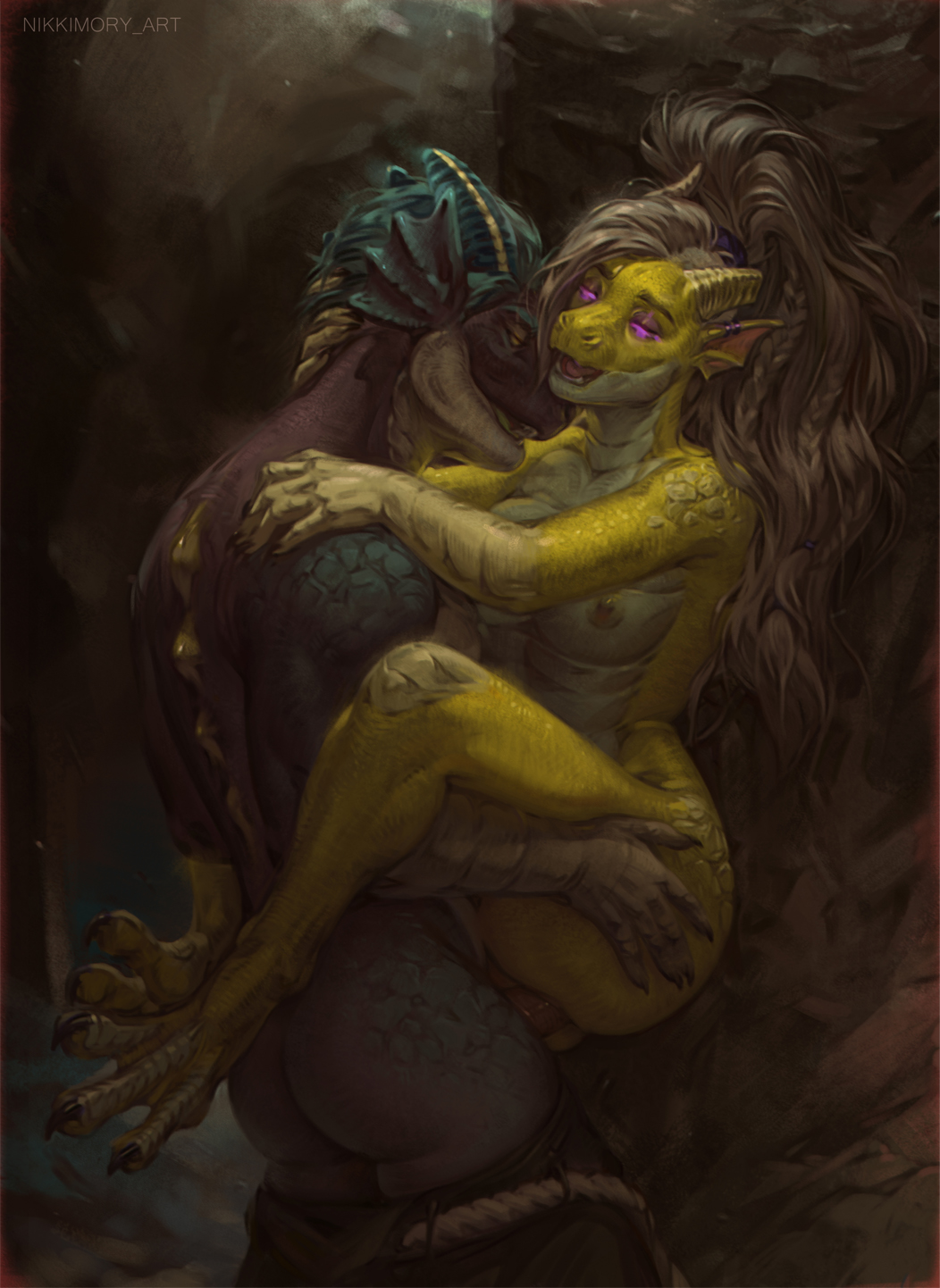 against_natural_surface against_surface against_tree anthro areola ass bottomwear bottomwear_down breasts carrying_another carrying_partner carrying_position clothed clothing digital_media_(artwork) dragon duo ear_piercing ear_ring erection feet female female_penetrated fingers from_front_position genitals hair hi_res horn male male/female male_penetrating male_penetrating_female mammal mythological_creature mythological_scalie mythology nikkimory nipples nude open_mouth outside pants pants_down partially_clothed penetration penile penile_penetration penis penis_in_pussy piercing plant pussy ring_piercing scalie sex smile standing standing_sex teeth toes tree vaginal_penetration vaginal_penetration