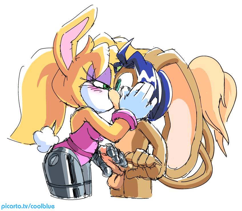 balls bunnie_rabbot coolblue female handjob kissing male penis rabbit sonic_(series) sonic_the_hedgehog_(archie) sonic_the_hedgehog_(comics) yuki_the_half-breed