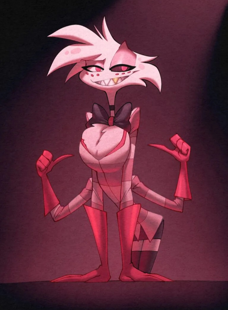 angel dust (hazbin hotel), bigdad, hazbin hotel, tagme