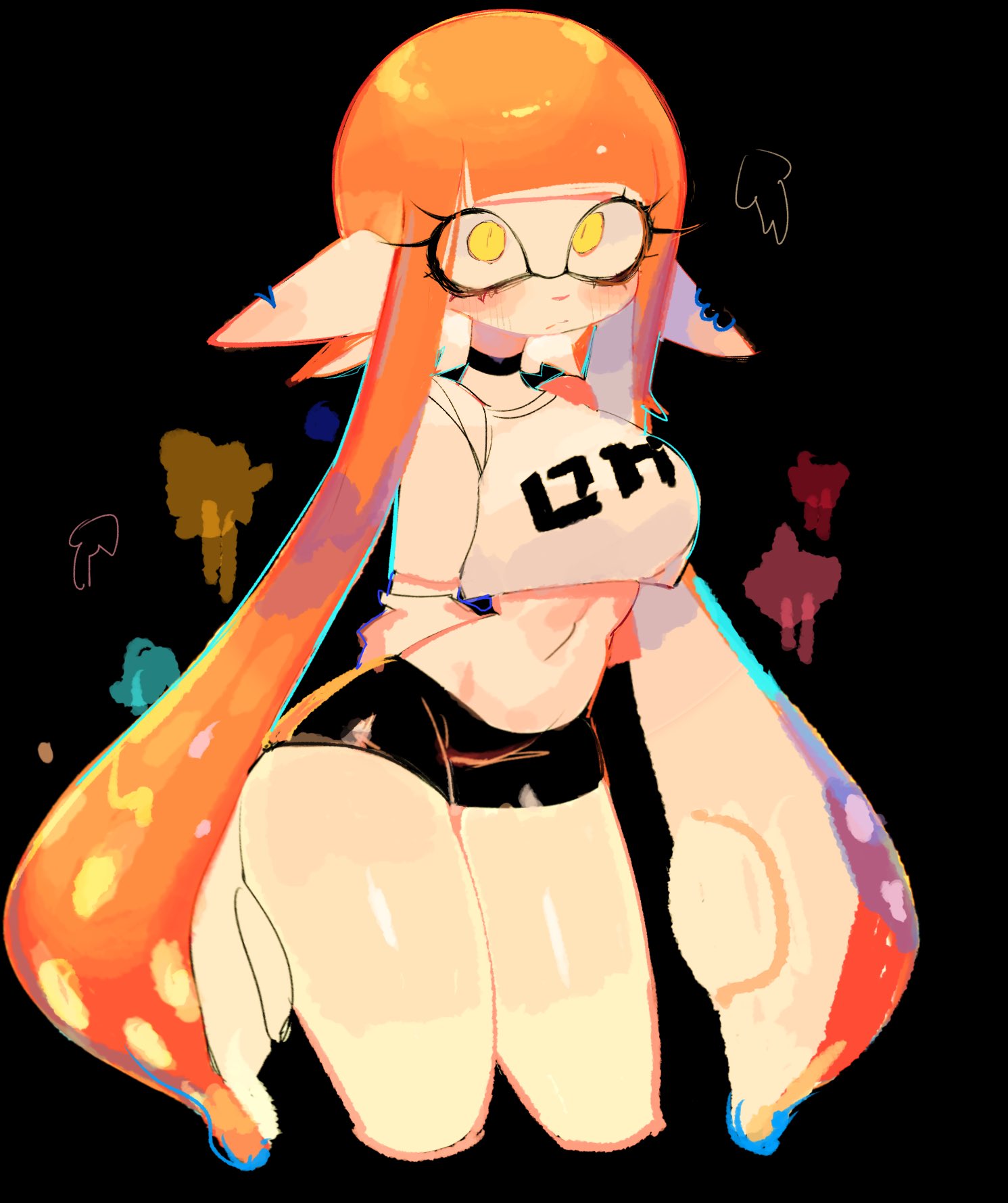 1girls 2024 2d 2d_(artwork) color colored curvaceous curves curvy_body curvy_female curvy_figure hips inkling inkling_girl kaori_(splatoon) light-skinned_female light_skin monster monster_girl nintendo orange_hair pointy_ears splatoon splatoon_(series) splatoon_2 splatoon_3 squid_girl squid_humanoid tentacle tentacle_hair thick_thighs thighs usa37107692 video_game video_game_character video_game_franchise video_games