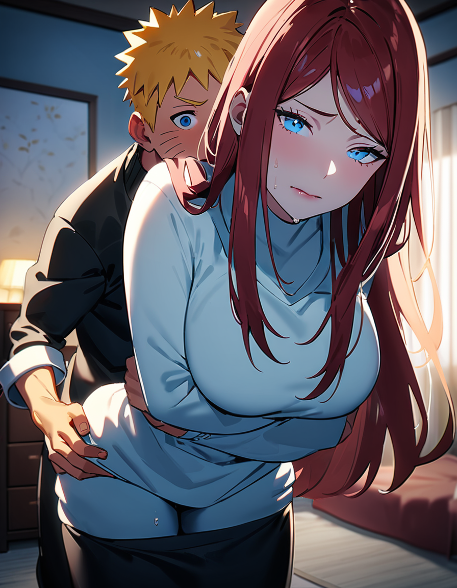 1boy 1girls ai_generated cheating female human incest male milf mother_and_son naruto rtxfus sex_from_behind skirt_pull uzumaki_kushina uzumaki_naruto