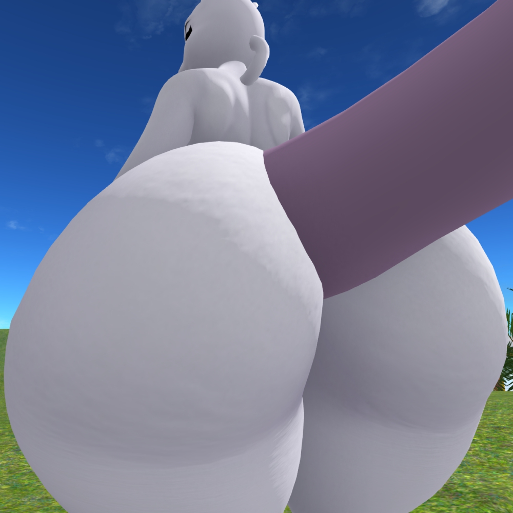 big_ass bubble_butt female ferialexonar furry huge_ass mewtwo nintendo pokemon pokemon_(species) tagme thick_thighs wide_hips