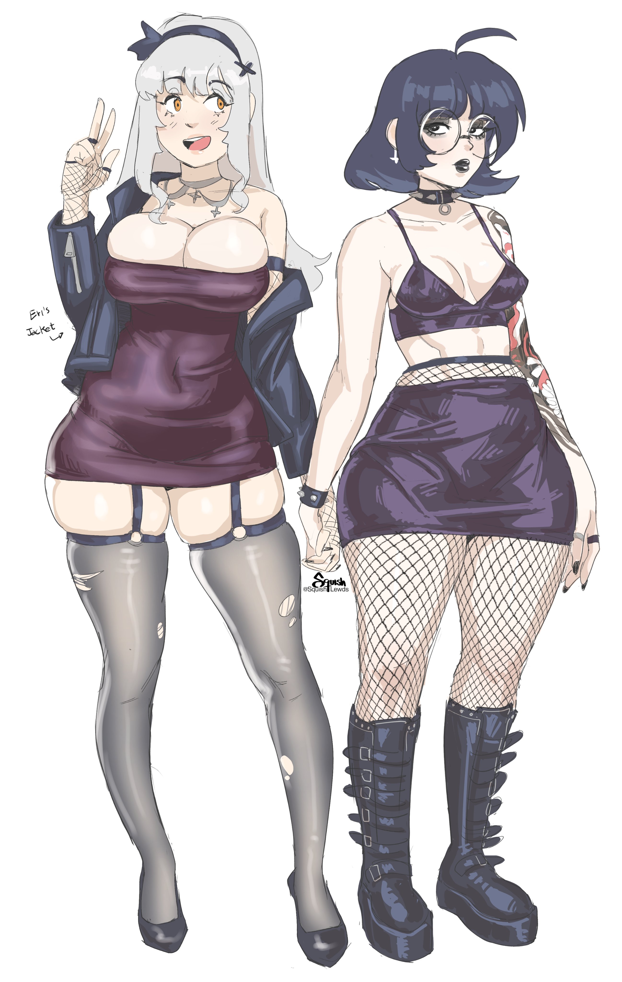 eri (squishlewds), female, original character, sayu (squishlewds), squishlewds, tagme